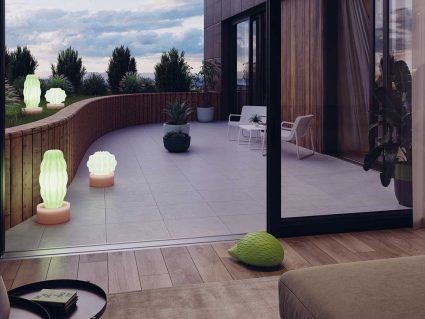 Arredo con luce cactus di Serralunga