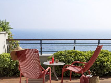 Poltrona da giardino Net Lounge Nardi impilabile