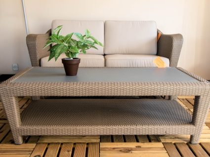 Offerta salotto da giardino Briton in fibra sintetica