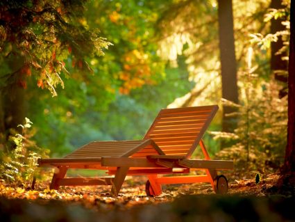 Lettino in legno Leah Traditional Teak