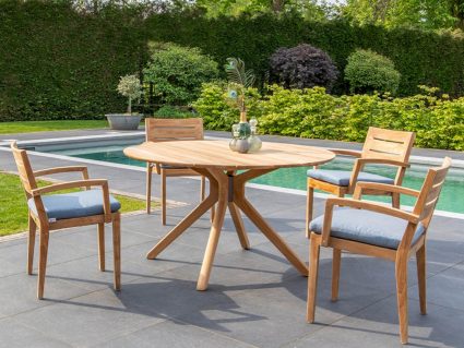 Poltrona in teak Grace di Traditional Teak