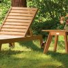 Lettino prendisole Luna in teak