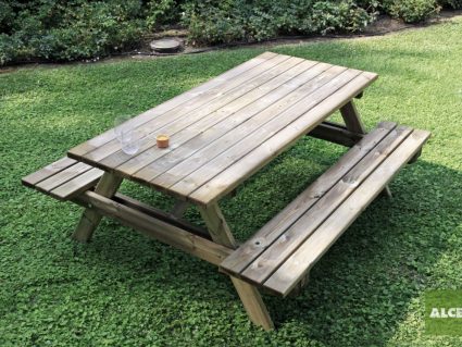 Tavolo con panche Easy di Alce