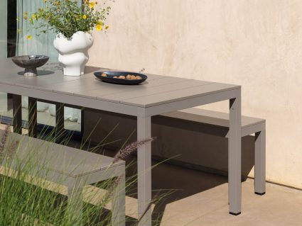 Set da giardino Rio con panca e tavolo fisso